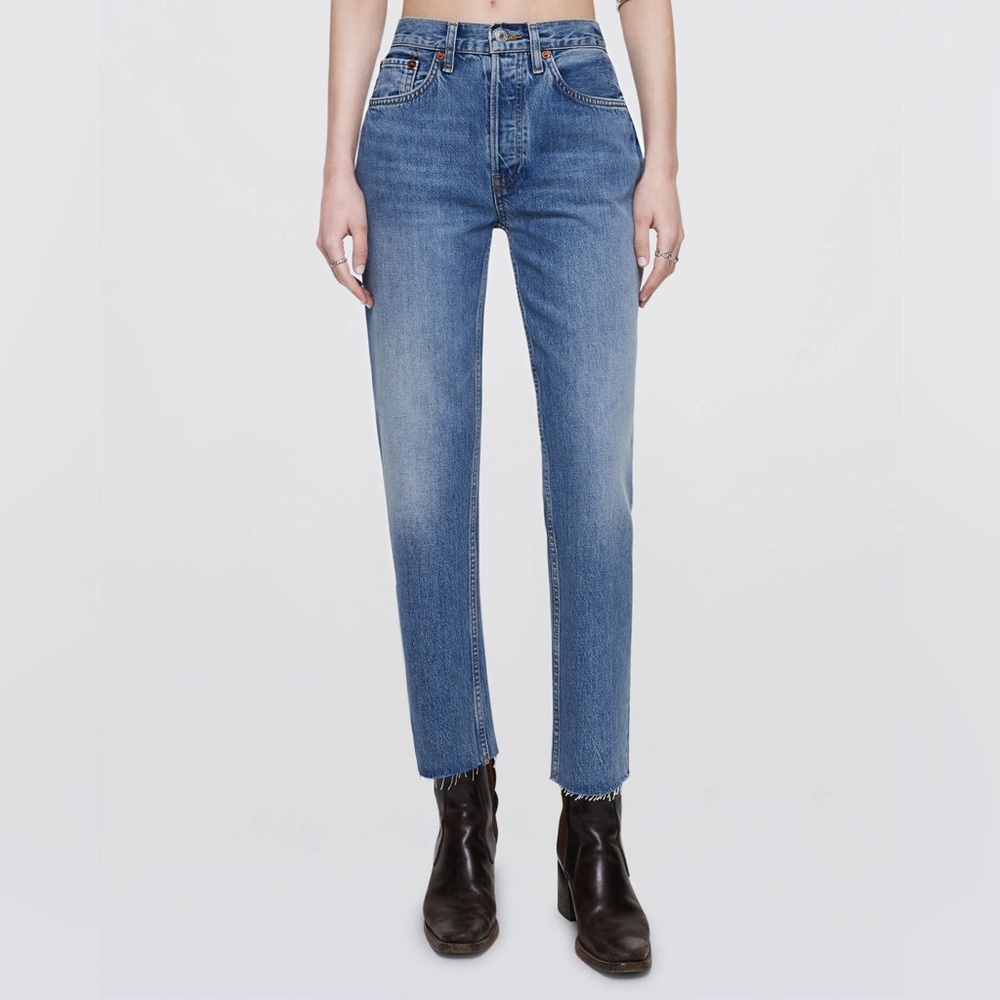 RE/DONE High Rise Stove Pipe Denim
